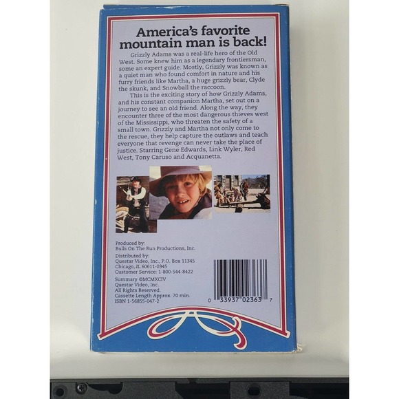 The All New Adventures Of Grizzly Adams: The Legend Continues (VHS, 1994) - Picture 5 of 6